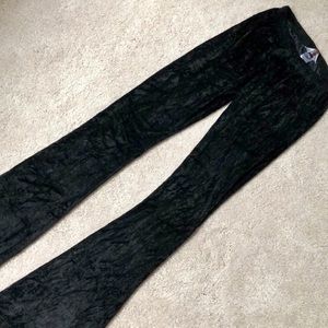Hard Tail French Terry Cloth Black Flares